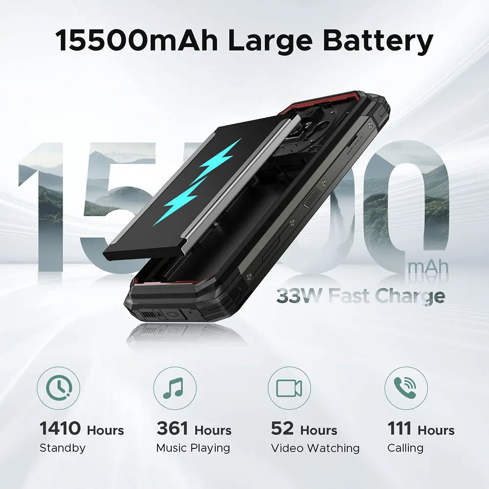 DOOGEE Fire 6 Power 15500mAh 18W 3-in-1Reverse Charging 50MP Camera Android 14 - Image 4
