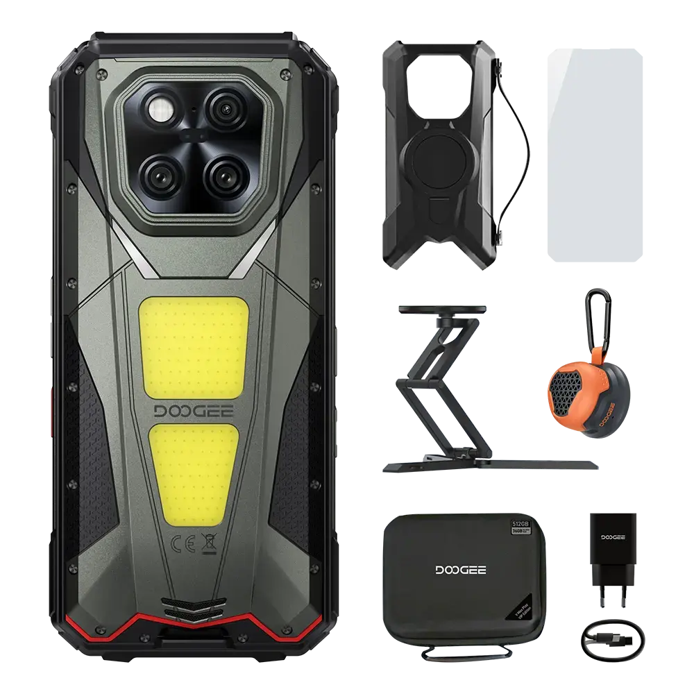 DOOGEE V Max Play 5G Rugged Android 15 Phone with 480P HD Portable Autofocus Projector - Image 5